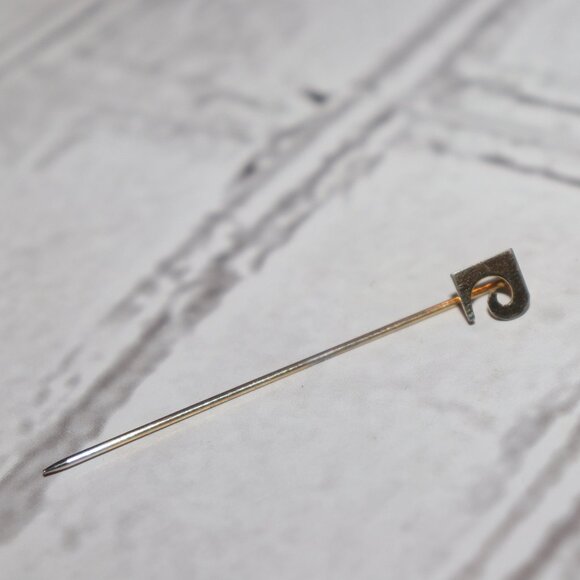 ✨🔗🌟 VINTAGE GOLD STICK PIN · 2.25" · NO END CAP - Picture 1 of 4